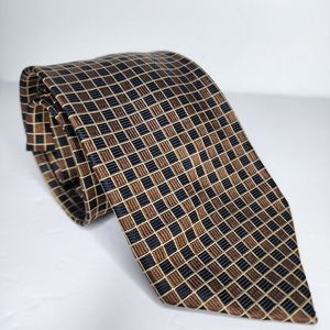 BRIONI Brown Silk Tie.